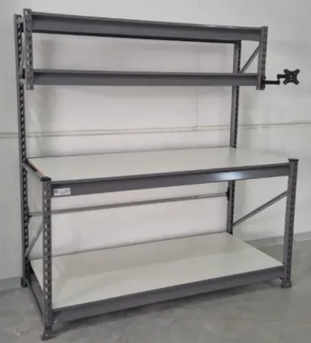Bancada de Expedição Profissional | Mesa de Embalagem | Estação de Trabalho Logística