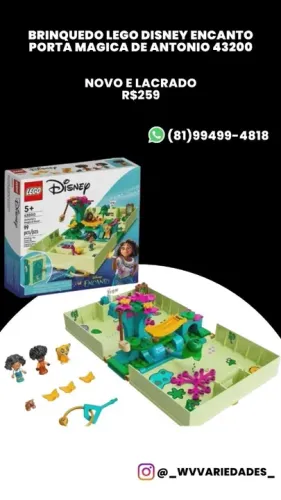 Lego Disney Encanto Porta Mágica de Antonio 43200 Novo e Lacrado