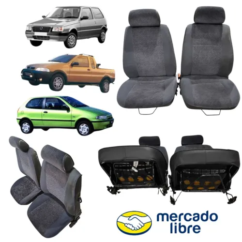 Jogo bancos dianteiros fiat uno  strada  fiorino palio 2port