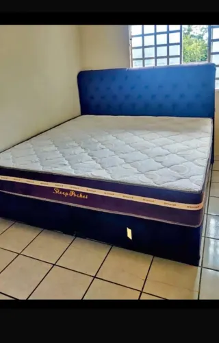 Cama box super King colchão e base 