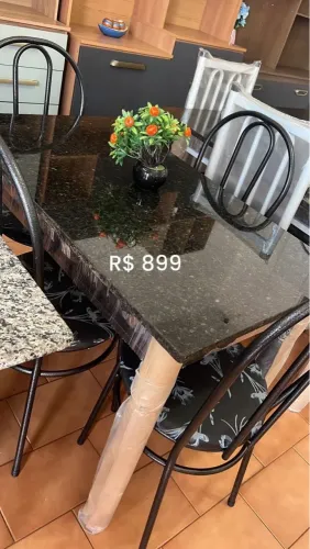 Mesa Com 04 Cadeiras Lorena Nova
