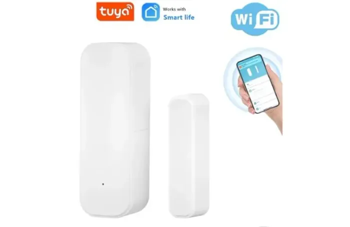 Sensor de porta janela wi fiTuya alarme inteligente Alexa Automação COD-AM608