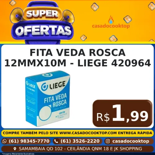 FITA VEDA ROSCA 12MMX10M - LIEGE 420964