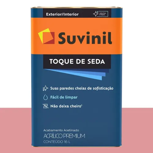 Tinta Acrílica Acetinada Suvinil Boina Rosa 16 L