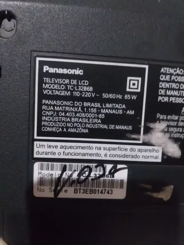 TV Panasonic TC-L32B6B - Tela quebrada 