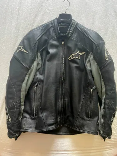 JAQUETA DE COURO ALPINESTARS TAMANHO 46 (USA) 52 (BRASIL) EXCELENTE ESTADO FRETE GRÁTIS