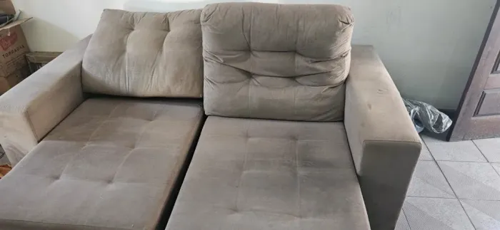 Sofá Marrom Retrátil