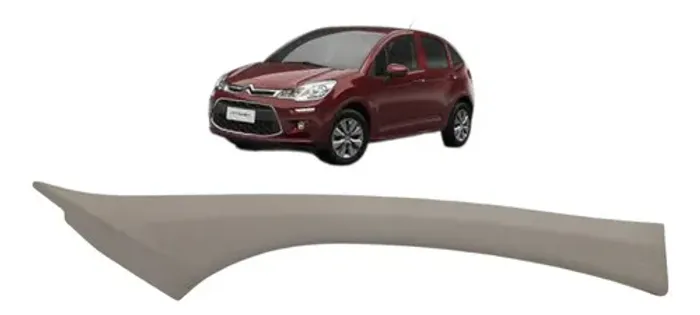 Moldura Parabrisa Direita Original Citroen C3 2018 Detalhe