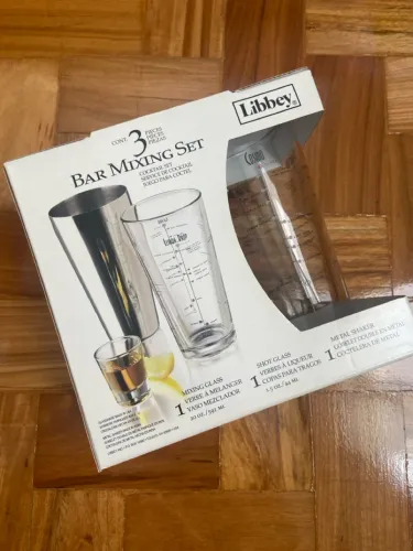 Kit Barman  coquetel e drinks Libbey - 3 peças