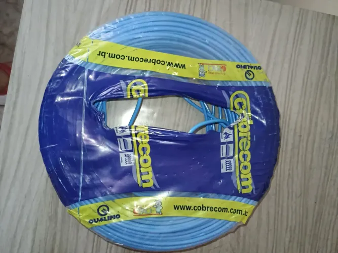 Fio azul Cobrecom 2,5 mm , rolo aberto