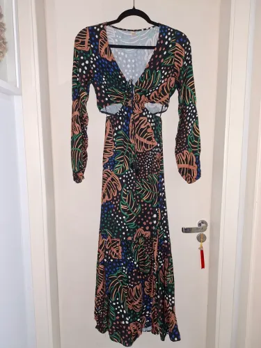 Vestido Longo Estampado PP