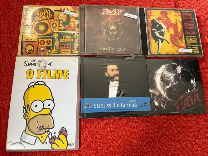 Coleção de CDs e DVDs - Rock, Metal, Trilha Sonora e Mais - Preço Sob Consulta