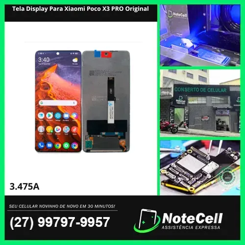 Tela Display Para Xiaomi Poco X3 PRO Original- Instalação Expressa Em 30 Minutos!