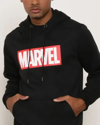 Blusão Moletom Masculino Marvel Preto - Confortável e Estiloso