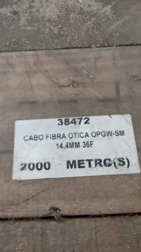 Cabo de Fibra Optica OPGW-SM 14,4MM 36F