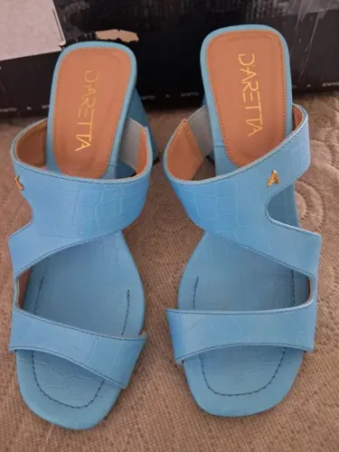 sandália feminina 34 azul nova