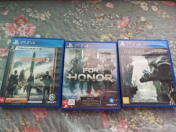 Lote 3 jogos PS4 mídia física 