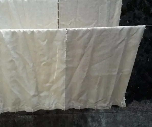 OCortina de linho Larg. 10m Alt. 2,4m
