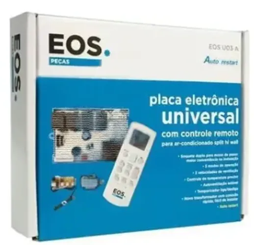 Placa eletrônica universal c/ controle remoto p/ A/C HW EOS