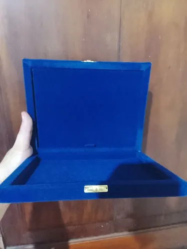 Caixa Aveludada Azul