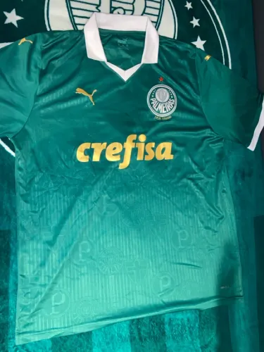 Uniforme Palmeiras 2024 - Versão Torcedor (Escudo Bordado) - Tamanho EGG