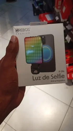 LUZ DE SELFIE RGB E MAGNÉTICO
