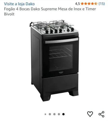 Fogão dako 4 bocas novo na caixa com garantia