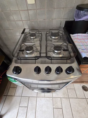 Fogão 4 bocas acendimento automático de inox consul