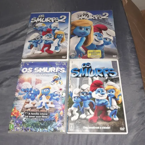 Kit 4 filmes Os Smurfs