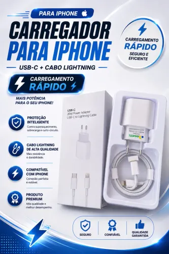 CARREGADOR DE IPHONE TURBO