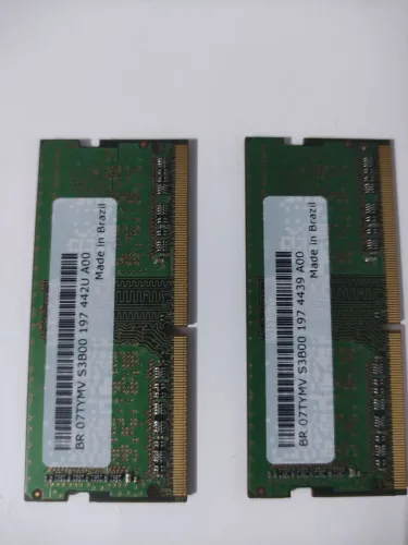 Memória ram ddr4 3200 MHz 2x4gb para notebook