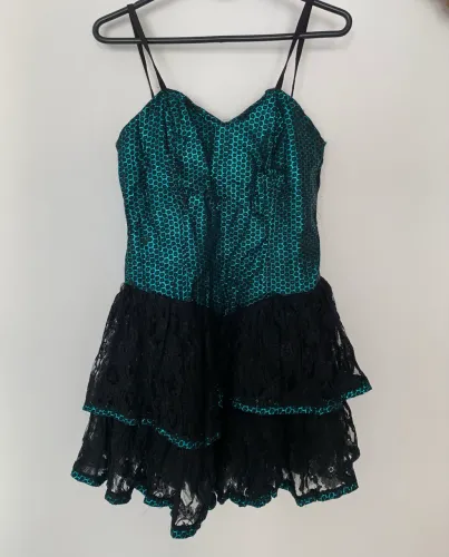 Vestido fantasia verde água !