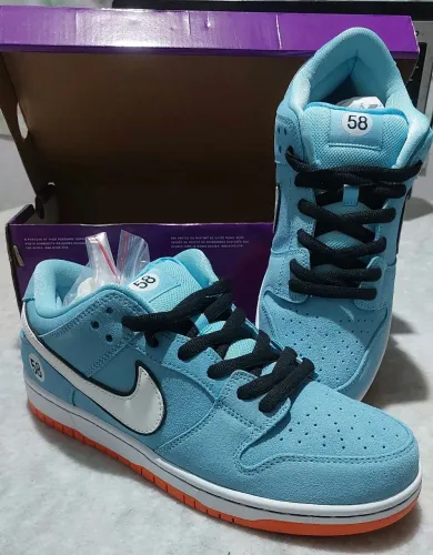 Nike SB Dunk Low Pro - Club 58 Gulf - Blue Chill/White safety Orange