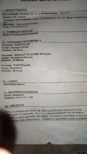 Sou doméstica