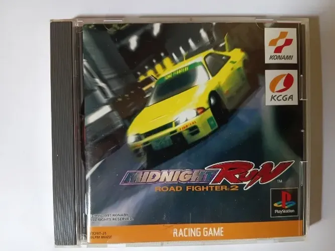 Game "Midnight Run - Road Fighter 2" para PS1 japonês