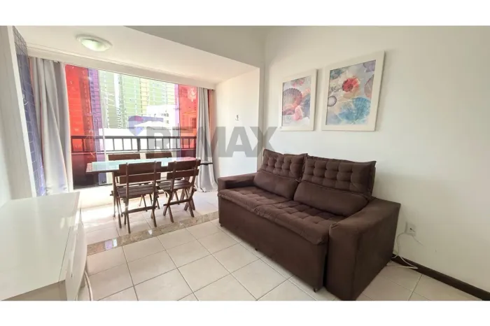 "Apê na Pituba: 1/4, 50m² com varanda, mobiliado!"