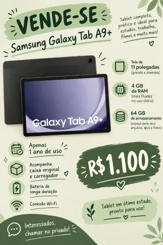 Tablet Samsung tab A9+