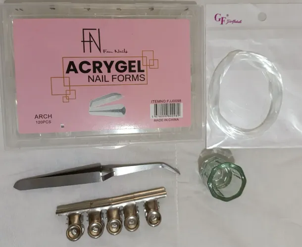 Kit Molde F1/ Pinça/ Copo Dappen/ Presilhas/ Fibra de vidro 