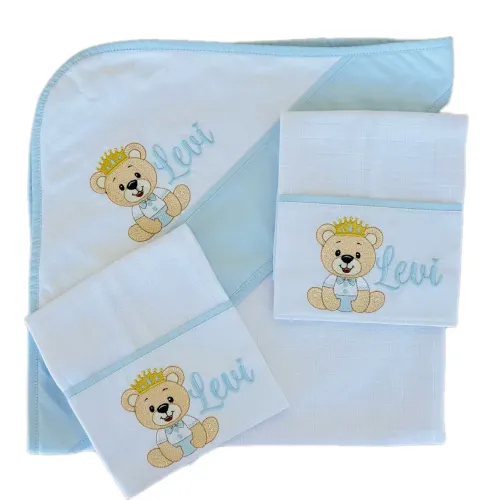 Kit de fraldas bordadas e personalizadas 