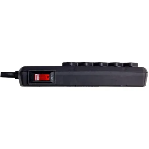 Filtro de Linha 5 Tomadas Slim Plug 90° Bivolt Preto - Force Line