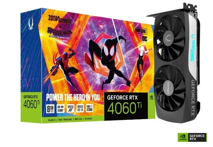 ZOTAC GAMING GeForce RTX 4060 Ti 8GB Twin Edge OC SPIDER-MAN?: Across the Spider-Verse