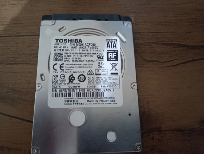 HD 500GB sata Toshiba