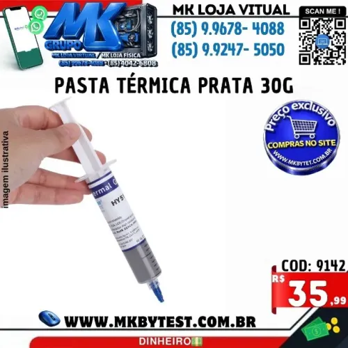 Pasta Térmica Silver Hy 510 Prata- Processadores - 30g
