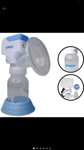 Bomba Tira Leite Materno Elétrica com Ajuste Fino de Sucção Compact Branco G-tech