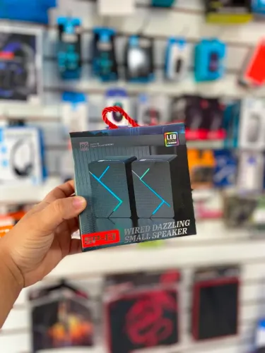 Caixa de som de pc com led