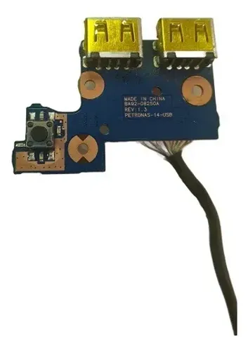 Placa Botão Power Usb Ba92-08250a Samsung Np305e4a Np300e4a - 1558