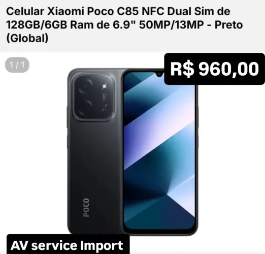 Celular xaiomi poco c85 - AV Service Import