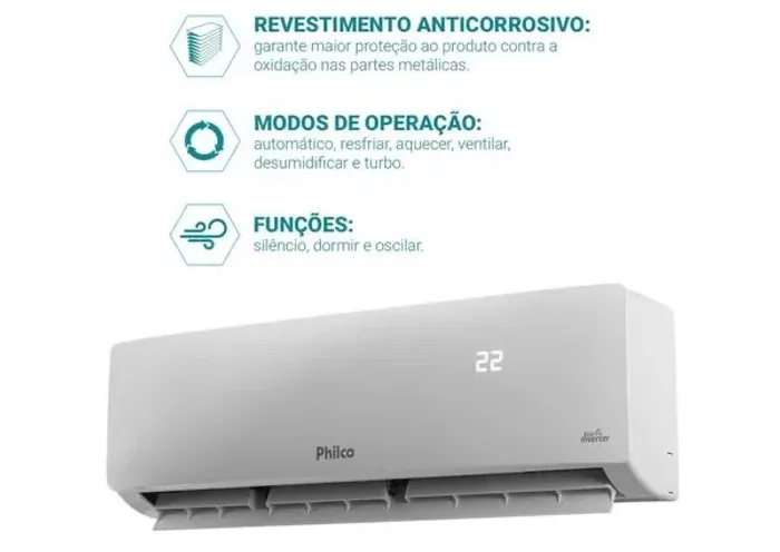 *VENDO* Ar condicionado split Philco 12000 btus Eco inverter Quente e e Frio