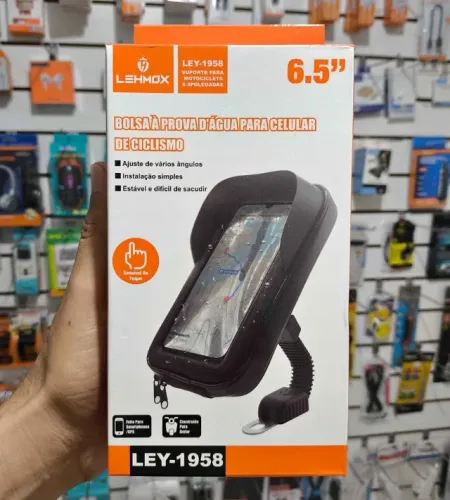 Suporte para celular moto prova d'água