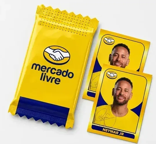 Figurinha Neymar Jr. Mercado Livre Oficial 2026 ? 2 unidades (original)